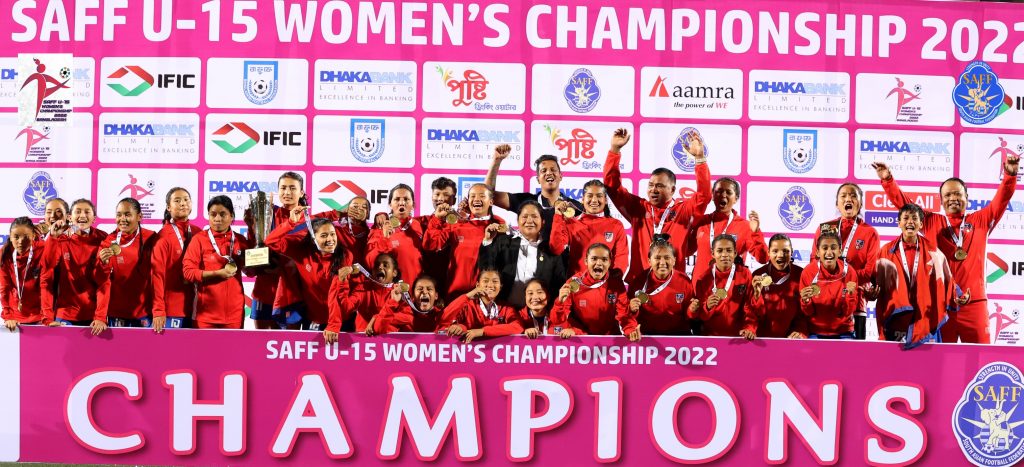 Nepal leads SAFF U-15 Women's Championship